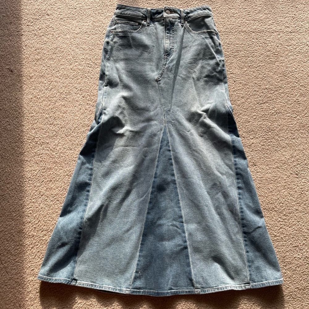 Express Blue Denim Skirt